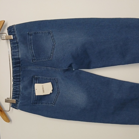 Forever 21 Girls Blue Dark Denim joggers NWT - Picture 4 of 6